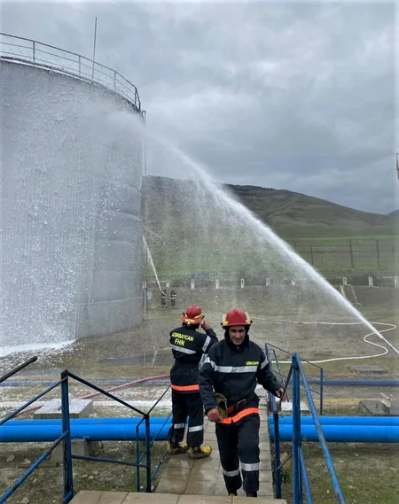 FHN Dövlət Yanğından Mühafizə Xidməti yanğın-taktiki təlim keçirib