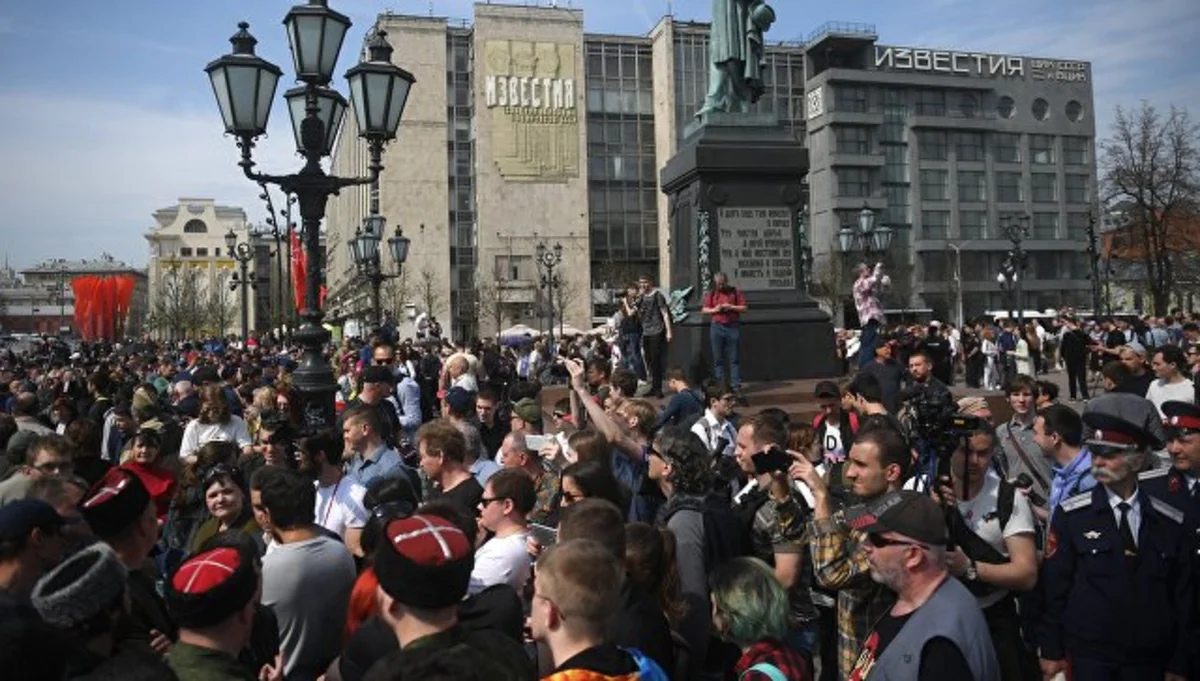 Число задержанных на протестах в России значительно возросло