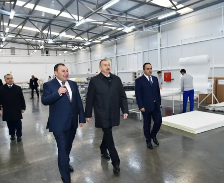 President Ilham Aliyev opened “Modern” furniture factory in Aghstafa