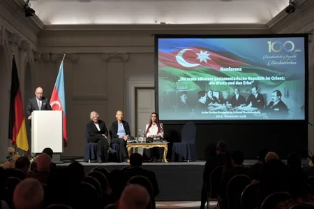 Berlində Azərbaycan Xalq Cümhuriyyətinin 100-cü ildönümünə həsr edilmiş elmi konfrans keçirilib