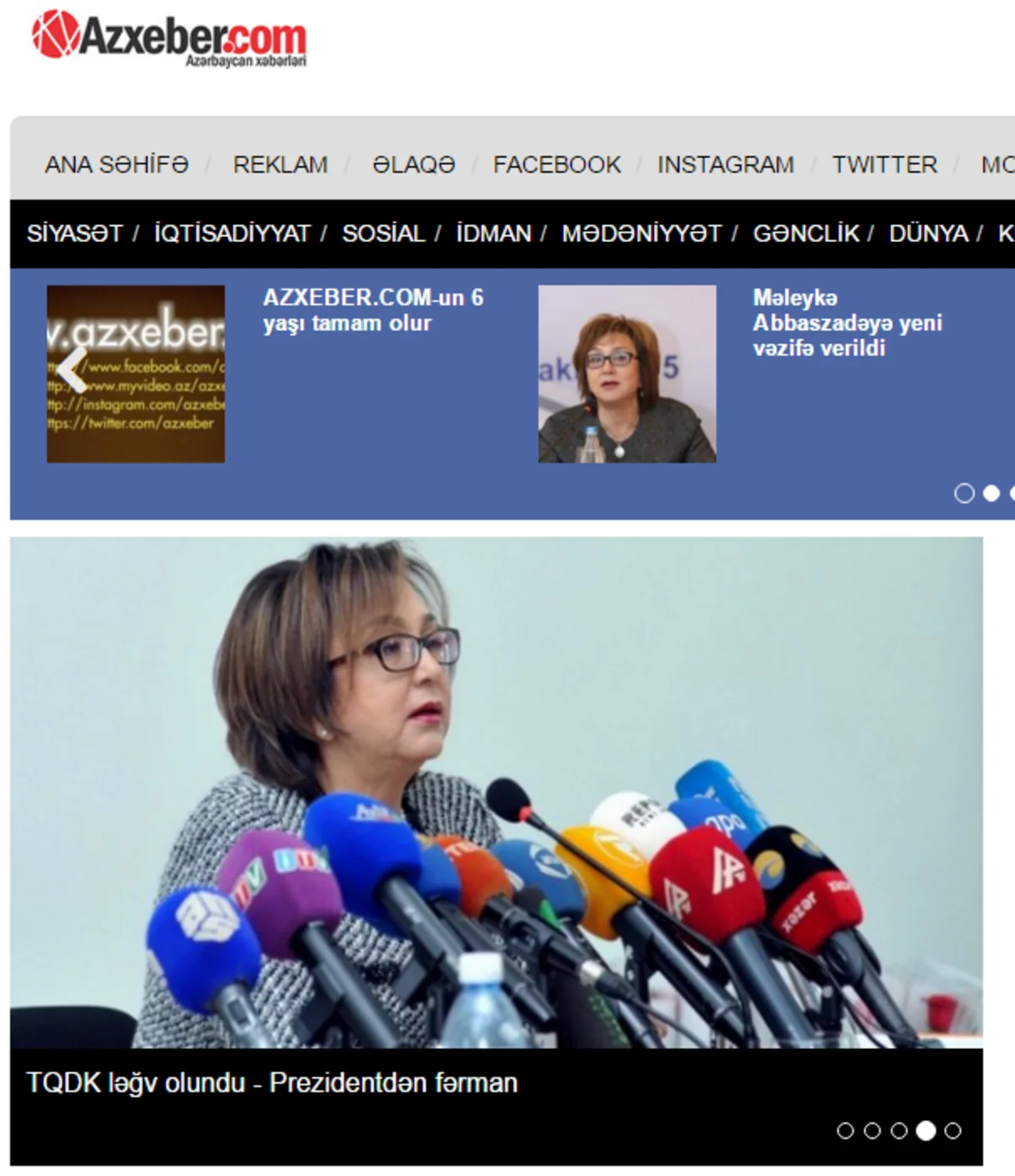 Azxeber.com informasiya portalının 6 yaşı tamam olur