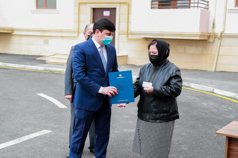 Şəhid ailələri və müharibə əlillərinə daha 40 mənzil təqdim olundu