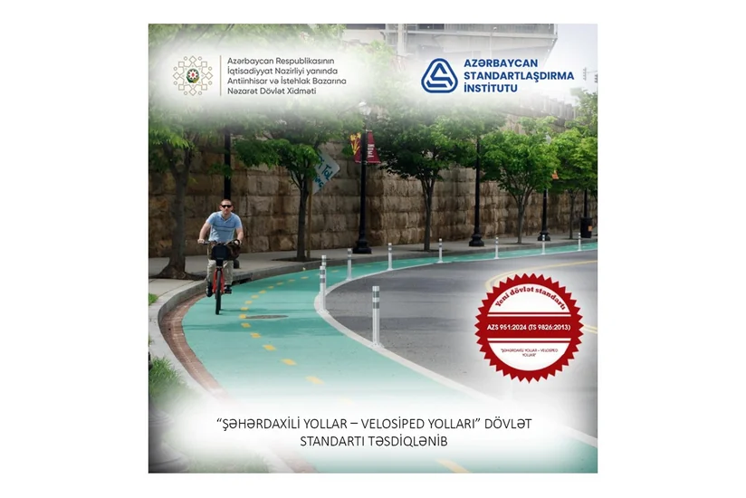 Azərbaycanda velosiped yolları ilə bağlı dövlət standartı qəbul edilib
