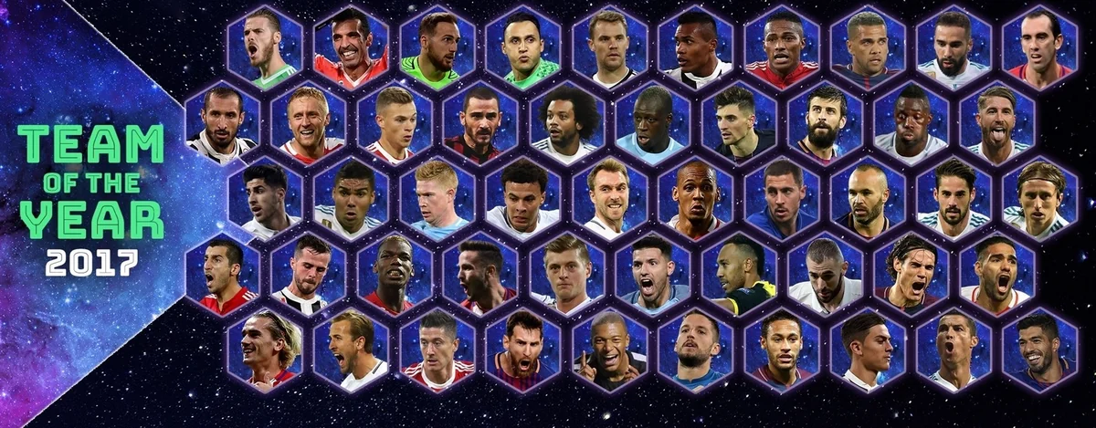 UEFA 2017-ci ilin komandasına namizəd futbolçuların siyahısını açıqlayıb