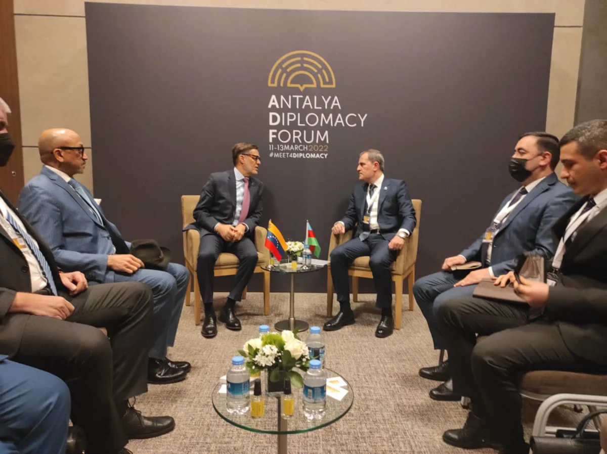 Jeyhun Bayramov meets with Venezuelan foreign minister in Antalya