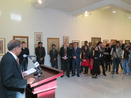 Azərbaycan səfirliyinin dəstəyilə Pakistanın tanınmış rəssamının sərgisi keçirilib
