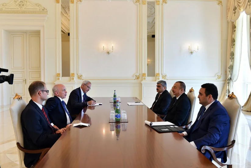 Президент Ильхам Алиев принял делегацию Швейцарской Конфедерации