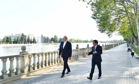 Prezident İlham Əliyev Qazaxa səfər edib