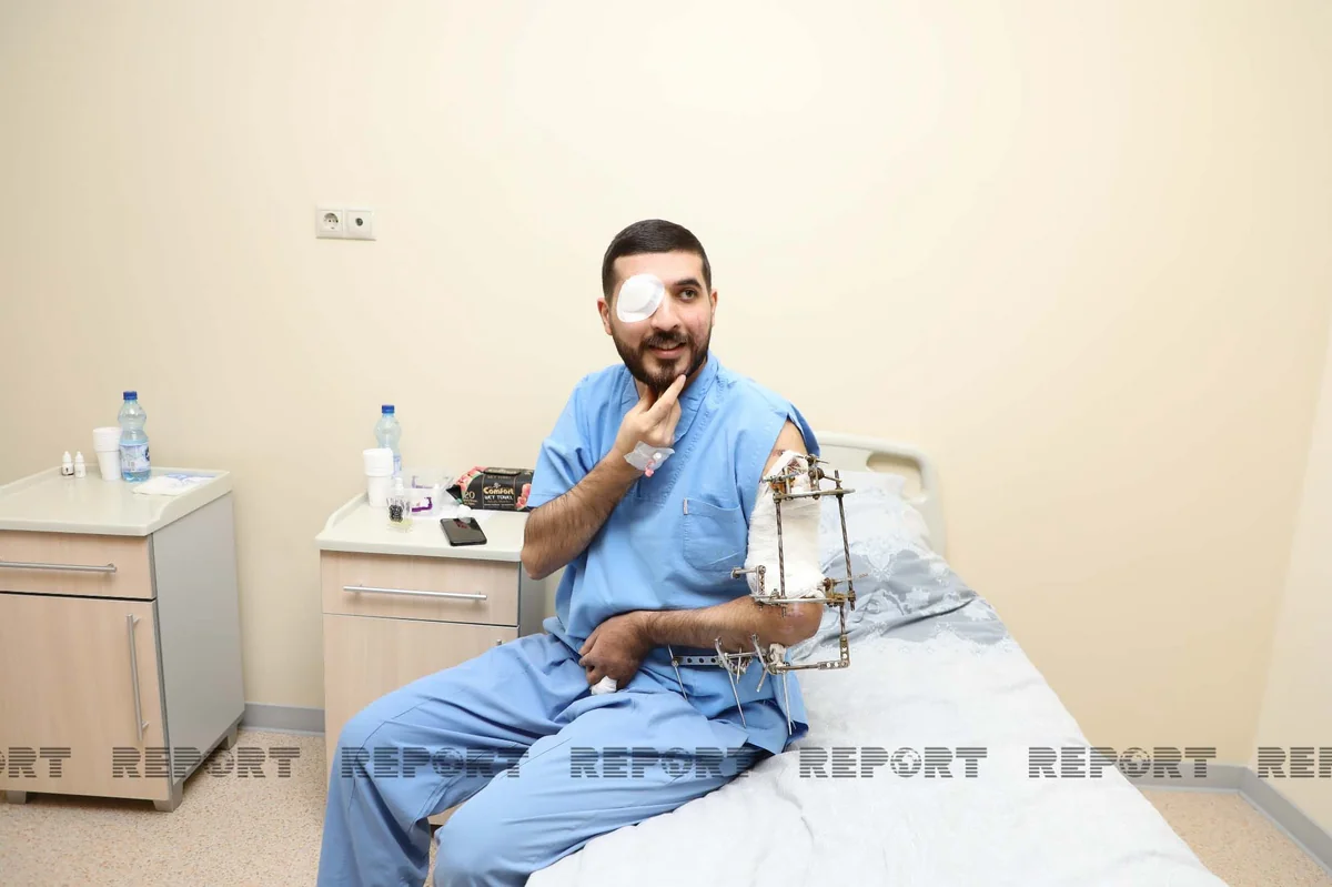 Gözündən zədə almış qazilərimiz belə müalicə olunur - VİDEO