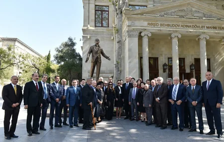 President attended opening of a monument to world-famous singer Rashid Behbudov - UPDATED