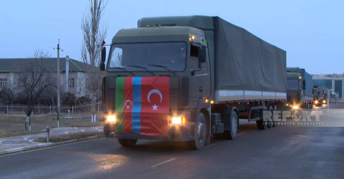 Naxçıvandan Türkiyəyə ilkin olaraq 12 TIR yola düşüb