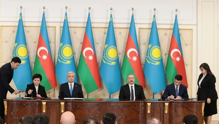 Azerbaijan, Kazakhstan sign documents