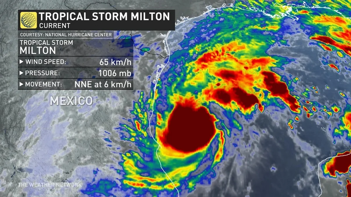 Tropical storm Milton forms in Gulf of Mexico, may intensify to hurricane threatening Florida