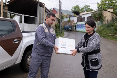 Daşkəsəndə Qurban bayramı münasibətilə sosial yardım aksiyası keçirilib