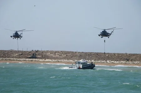 DSX Xəzərdə təlimlər keçirib - VİDEO