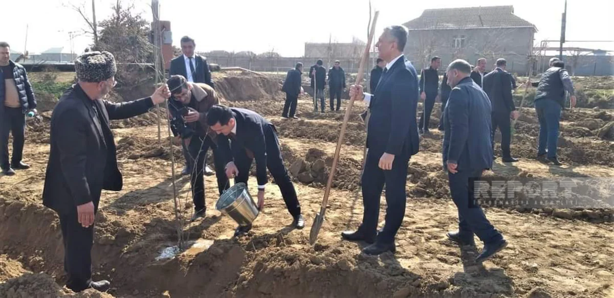 Biləsuvarın Əsgərabad kəndində “Heydər Əliyev adına park” salınıb