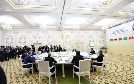 Prezident İlham Əliyev Aşqabadda MDB Dövlət Başçıları Şurasının iclasında çıxış edib - YENİLƏNİB-3 - FOTO