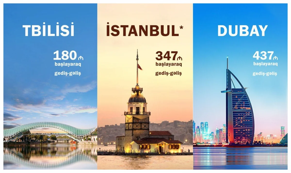 AZAL Tbilisi, İstanbul və Dubaya uçuşlar üçün xüsusi aksiyaya başlayır