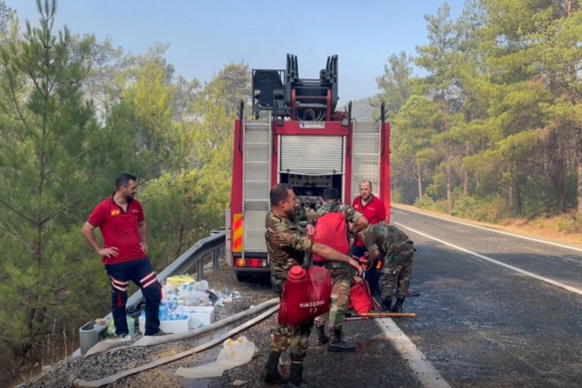 Azerbaijani firefighters demonstrate devotion to fighting wildfires in Turkey