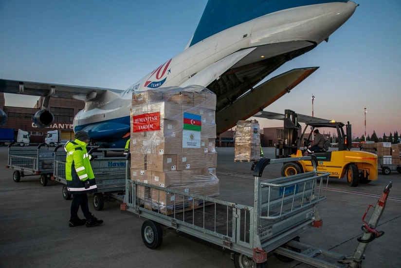 Amount of aid sent by Azerbaijan to Türkiye announced