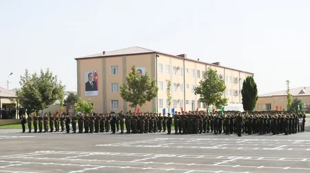 Prezident İlham Əliyev DTX-nin N saylı hərbi hissəsində gənc əsgərlərin andiçmə mərasimində iştirak edib - YENİLƏNİB - FOTO