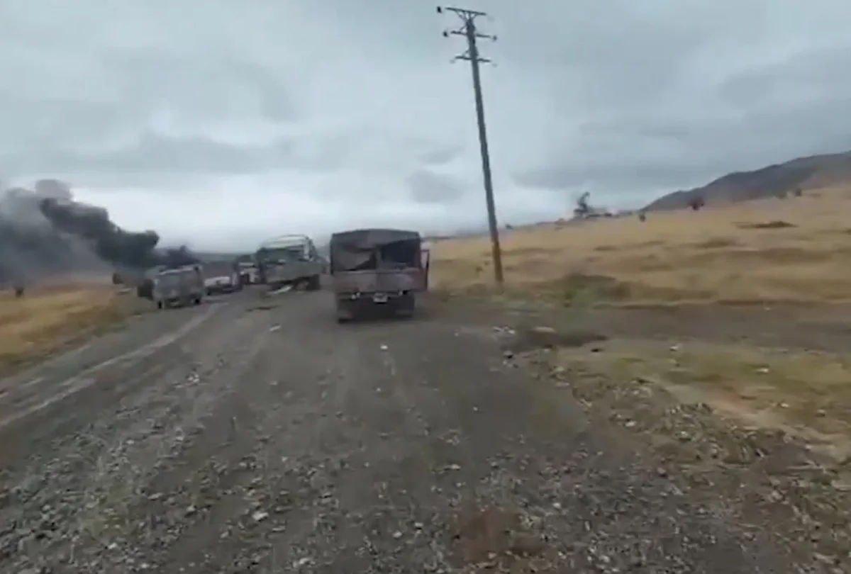 Armenian military fled, leaving military equipment, vehicles behind