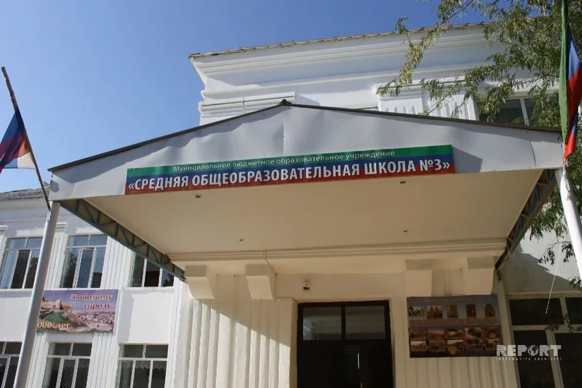 Dərbənd şəhərində yerləşən Azərbaycan məktəbində bir gün - VİDEOREPORTAJ