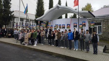 Oğuzda şəhid bulağının açılışı olub