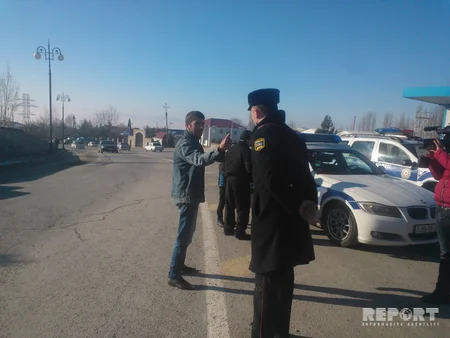 DYP Şəkidə reyd keçirib, 50-yə yaxın sürücü cərimələnib - FOTO