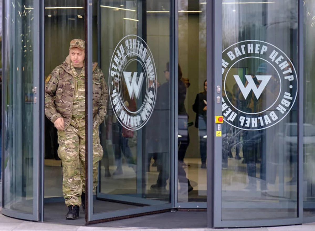 Security forces enters PMC Wagner Center in St. Petersburg