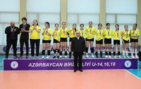 14 yaşadək voleybolçular arasında Azərbaycan çempionatına yekun vurulub