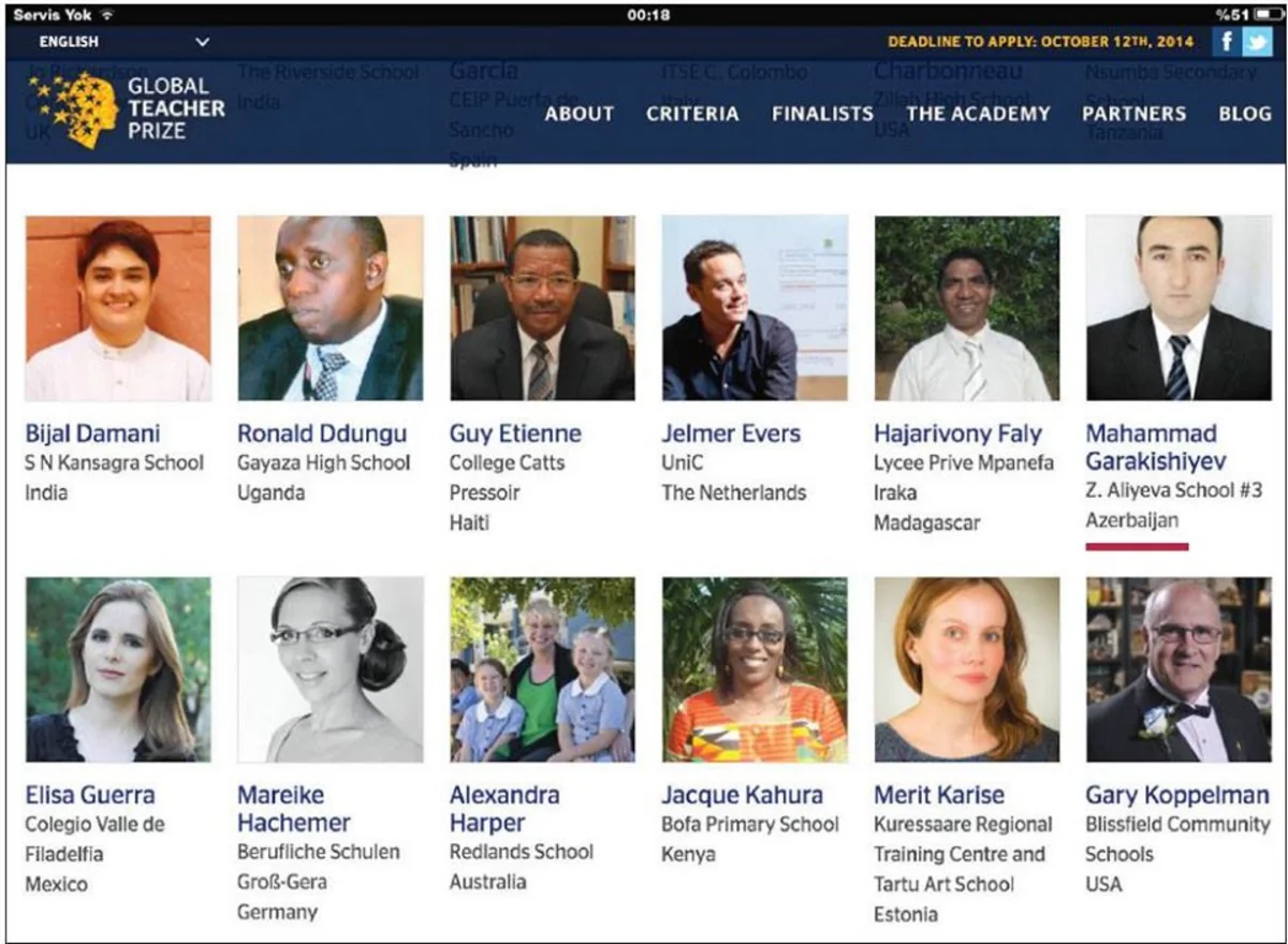 Азербайджанский учитель стал кандидатом на получение премии в 1 миллион долларов