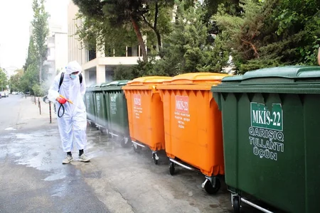 Yasamal rayonunda dezinfeksiya işləri aparılıb