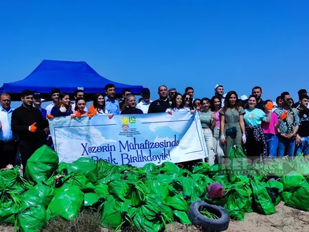 Xəzərin Zirə sahili zolağı tullantılardan təmizlənib