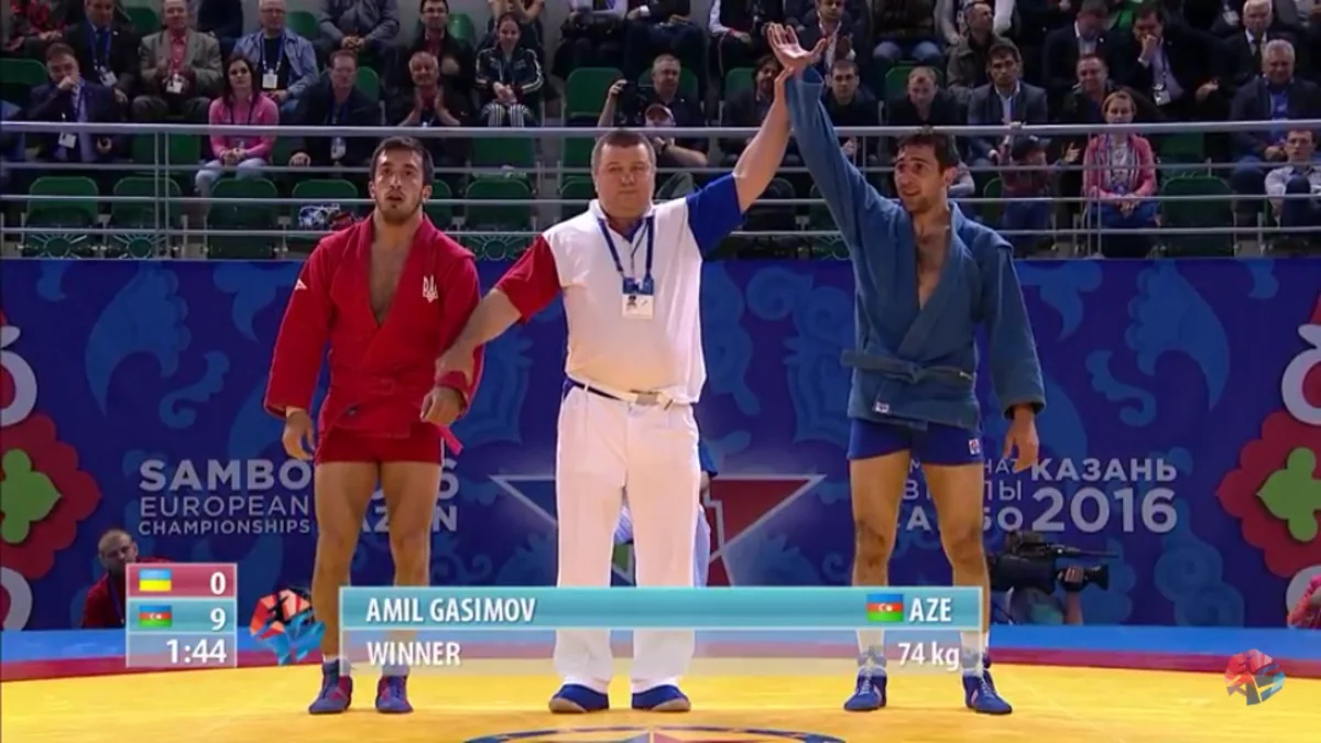 Azərbaycan samboçusu erməni rəqibini yenərək ikiqat Avropa çempionu olub