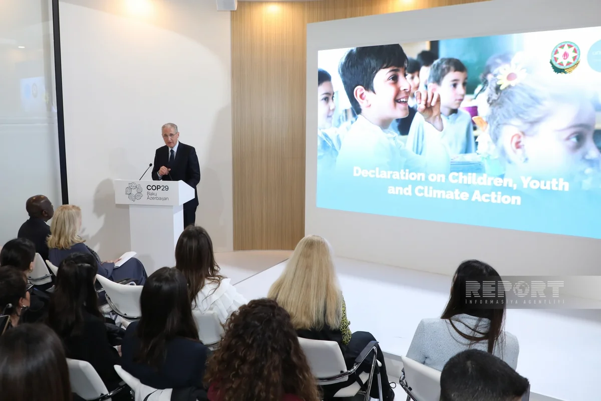 Azerbaijan signs declaration on children, youth, and climate action at COP29