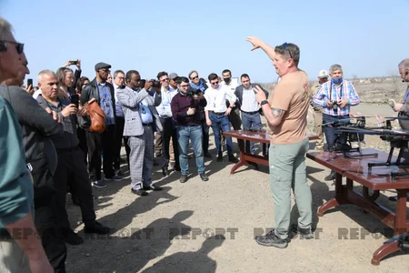 Beynəlxalq konfransın iştirakçıları ANAMA-nın Ağdamdakı regional mobil sahə düşərgəsi ilə tanış olublar