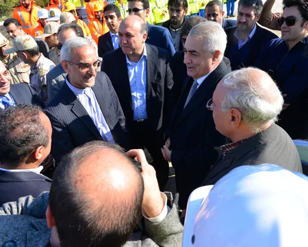 Azərbaycan və İran dəmiryolçuları sərhəddə görüşüblər