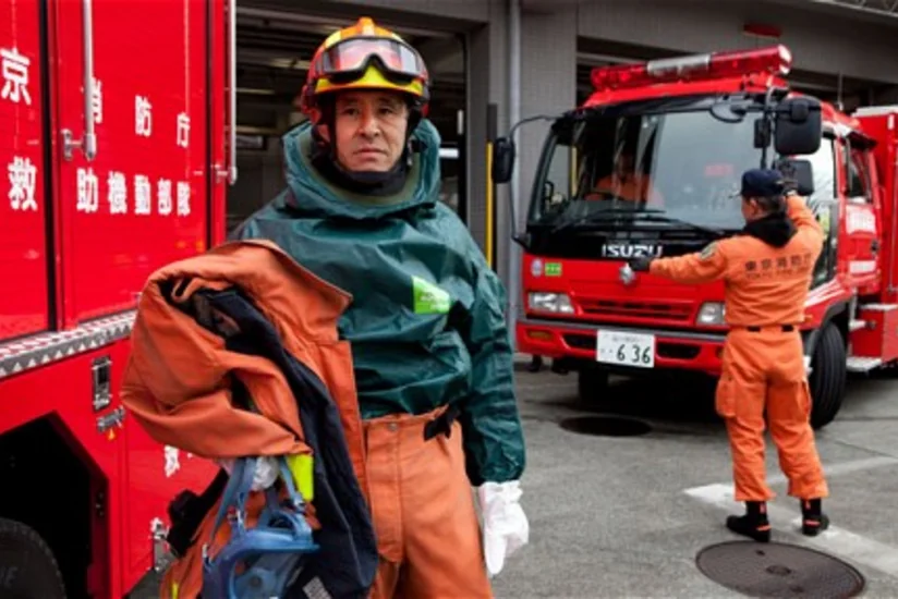 В одном из жилых кварталов в Йокогаме произошел крупный пожар