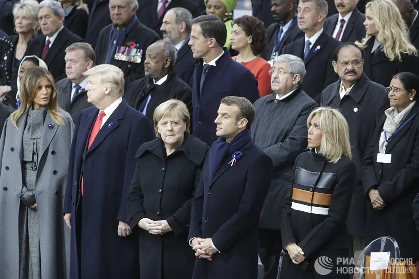 Завершилась церемония к 100-летию окончания Первой мировой в Париже  - ВИДЕО