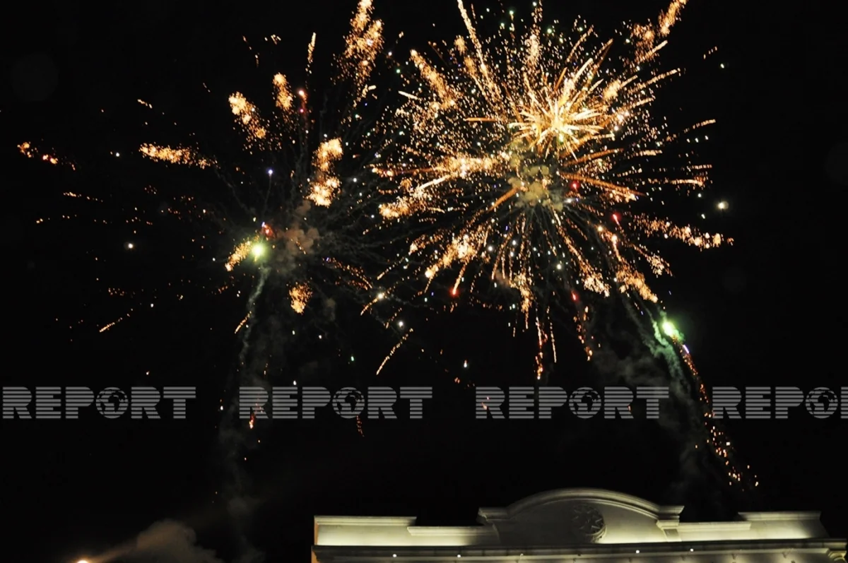 Biləsuvarda atəşfəşanlıq olub