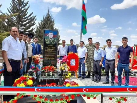 Biləsuvarda Vətən müharibəsi şəhidinin doğum günü qeyd edilib