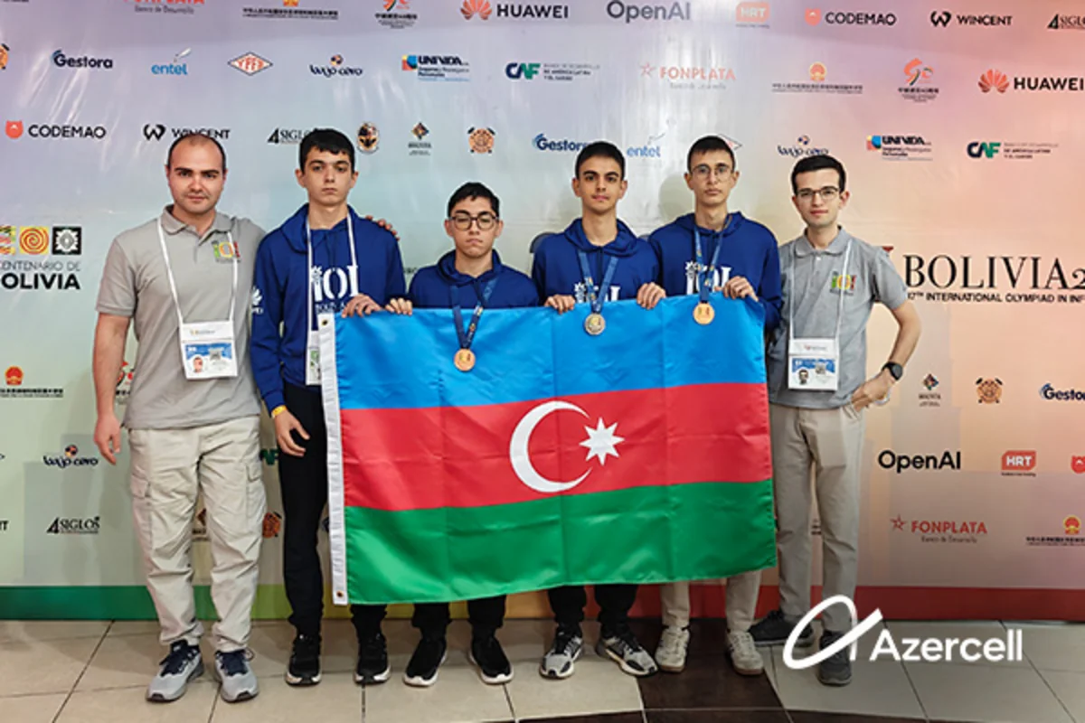Azercell Telecom Beynəlxalq İnformatika Olimpiadasında uğur qazanmış məktəbliləri təbrik edir