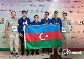 Azercell Telecom Beynəlxalq İnformatika Olimpiadasında uğur qazanmış məktəbliləri təbrik edir