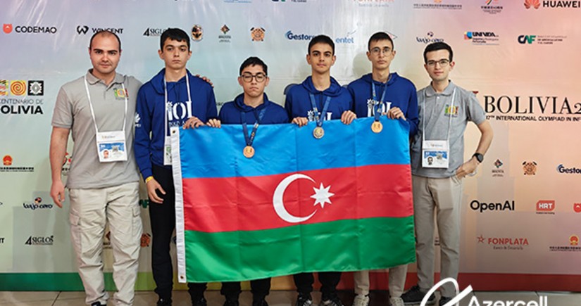 Azercell Telecom Beynəlxalq İnformatika Olimpiadasında uğur qazanmış məktəbliləri təbrik edir