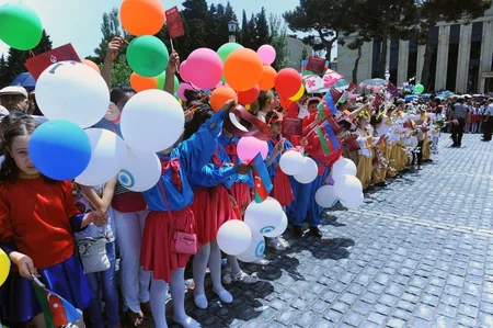 Bakı-2015: Məşəl estafeti Sumqayıtda - FOTO