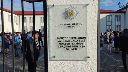 Heydər Əliyev Fondunun Ağcabədidə inşa etdiyi məktəb istifadəyə verilib