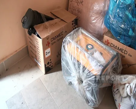 Kürdəmirdə şəhid ailələri Türkiyə üçün yardım toplayıblar