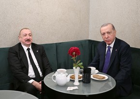 Президент Ильхам Алиев встретился в Албании с Реджепом Тайипом Эрдоганом
