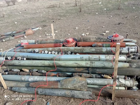 Cəbhə boyu ərazilərdə 216 partlamamış hərbi sursat aşkarlanıb